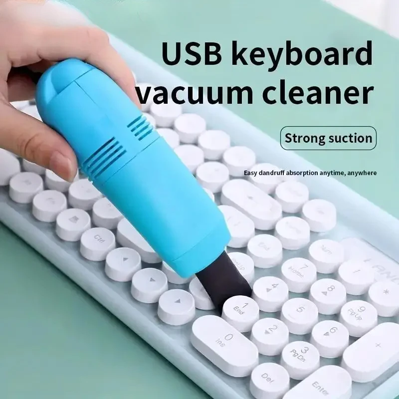 Mini USB Vacuum Cleaner Keyboard Brush Laptop Shell Cleaner Dust Brush Portable USB Vacuum Cleaner Computer Cleaning Tool