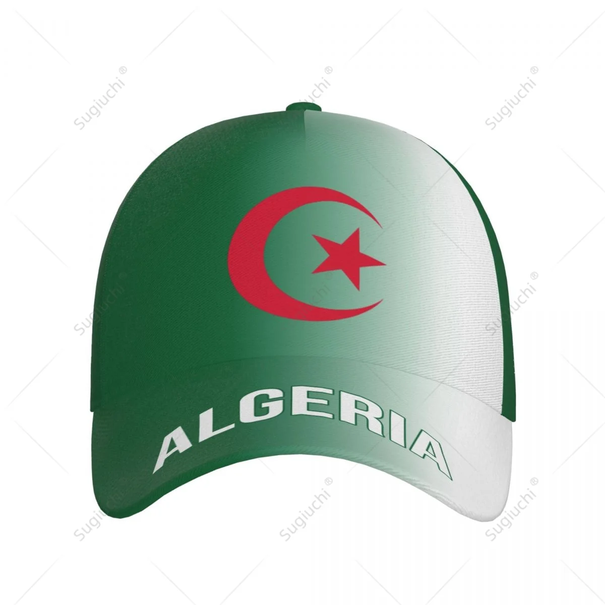 Unisex Baseball Cap Hat Algeria Flag Gradient Color 3D Printing for Tennis Outdoor Bike Bicycle Golf Baseball Sports Fans