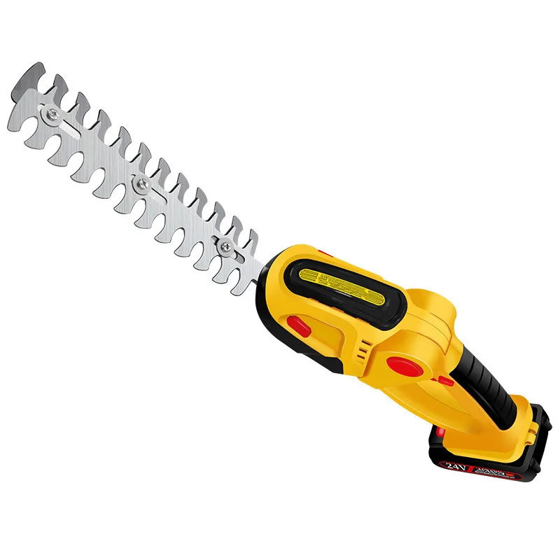 Green trim electric hedge shears, lawn mower, wireless rechargeable garden trimmer, lithium battery one-handed hedgehog