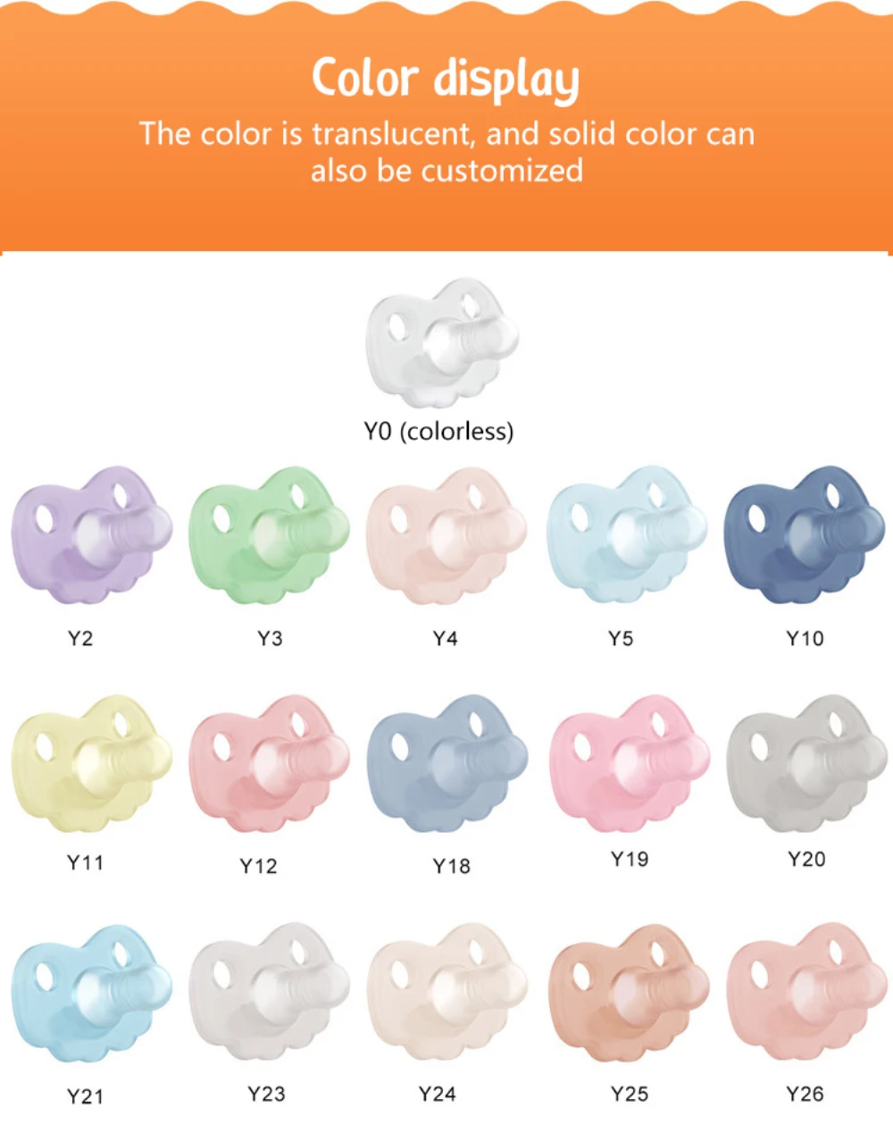 Baby Silicone Pacifier Newborn Soft Food Grade Liquid Silicone Baby Sleep Pacifier Infant Kids Teether Toys Baby Items