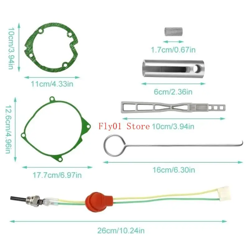 Dies Geatnik ceramiczny zestaw wtyczek glow 12V Efektywne ogrzewanie w zimnej pogodzie 2KW 3KW 5KW 8KW grzejniki na ciężarówki