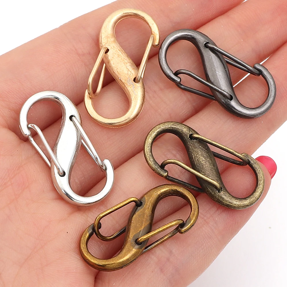 10pcs Zipper Locks Zipper Pull Replacement Zipper Clips Anti Theft Double Opening Purse Lock for Backpacks Luggage Snap Hook image 2