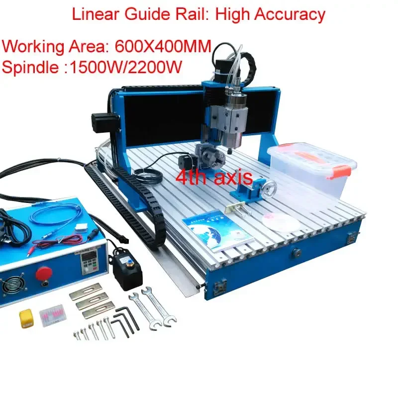 

Linear Guide Rail CNC Router Engraving Drilling And Milling Machine LY CNC 6040L-1.5KW 2.2KW 3Axis 4Axis