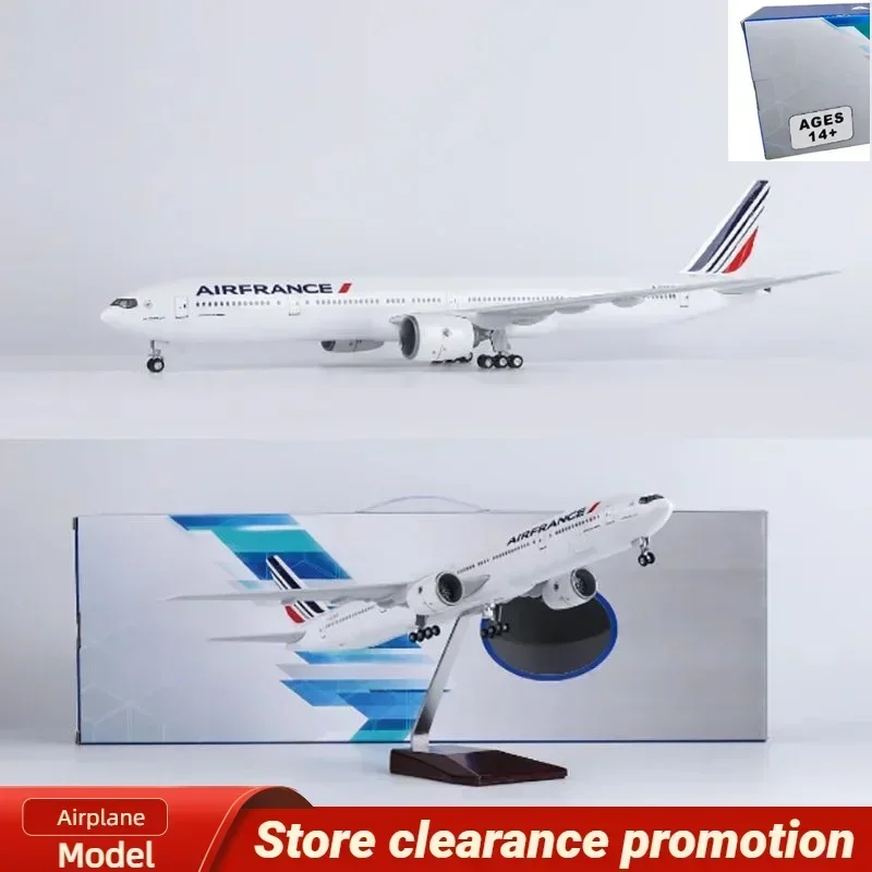 

47CM 1/157 Scale 777 B777 Aircraft Air France Airlines Model W Light and Wheel Landing Gear Plastic Resin Plane Toy F Collection