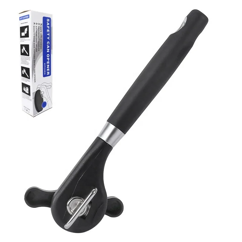 

Durable Manual Smooth Edge Safety Tin Can Opener with Knob Useful Tools for Home Kitchen