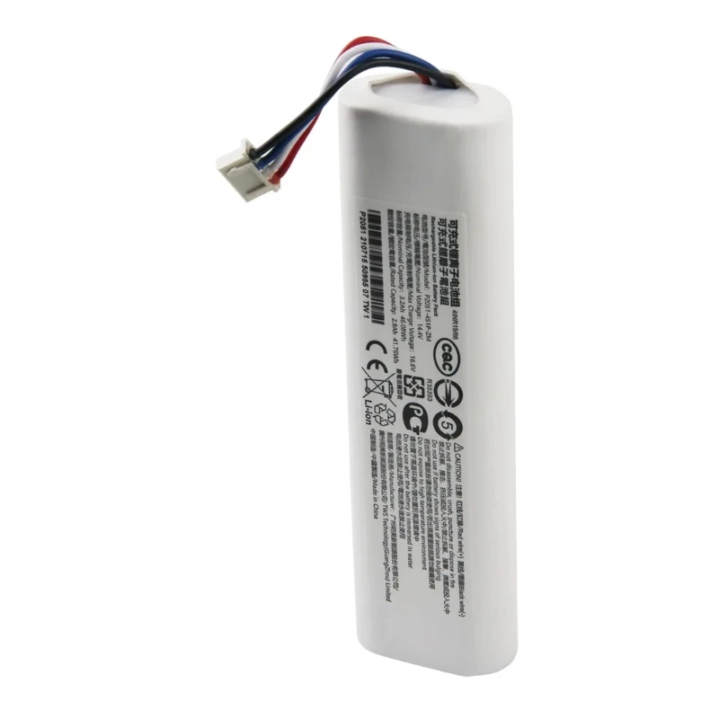 14.4V 6800mAh li-ion Replacement Battery For Xiaomi Mi Robot Vacuum Mop 2 XMSTJQR2C STYTJ03ZHM 2C P2051-4S1P-ZM 14.8V 2C battery