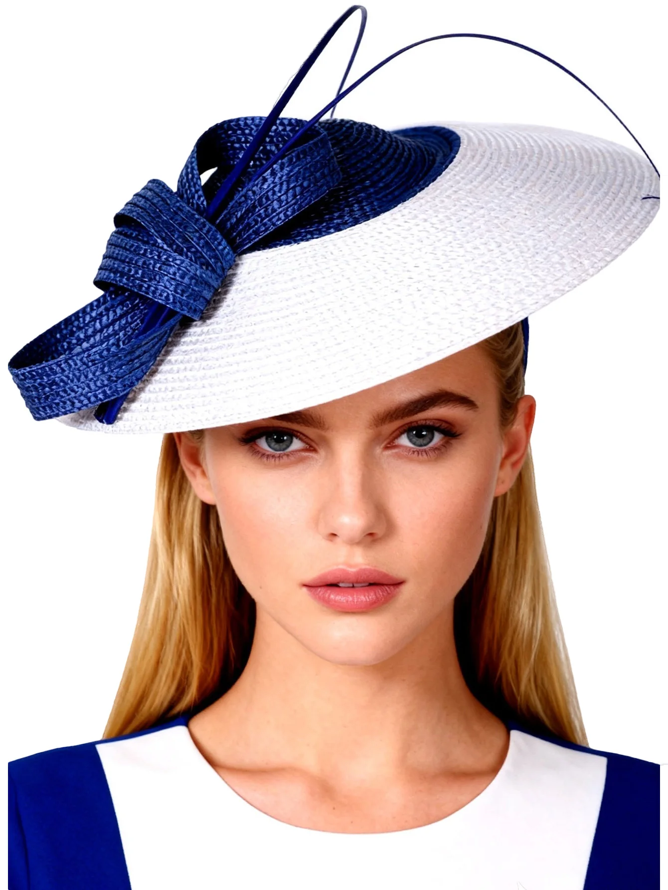FS Fascinators-Sombrero de pastillero de boda para mujer, sombrero de Iglesia, sombrero de Fedora ancho negro, vestido de damas, sombreros Derby