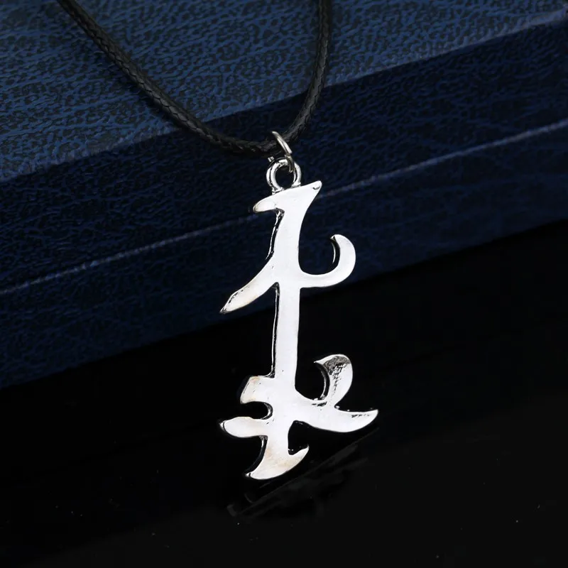 Fashion Mortal Instruments City Of Bones Necklace Angelic Power Rune Shadowhunters Silver Color Symbol Pendant Jewelry Gifts