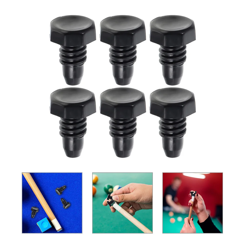 

6 шт. пластиковые защитные чехлы для дна бильярдного кия, пылезащитные чехлы, прочная защита конца кия для аксессуаров для снукера в бассейне