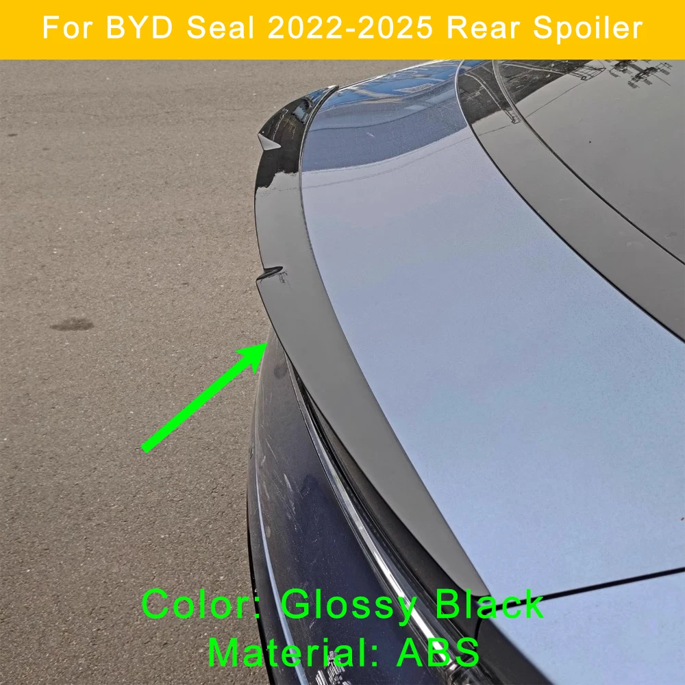 

Suitable for 2022 2023 2024 2025 BYD Seal EV rear spoiler aerodynamic accessories No drill Installation spoiler body kit