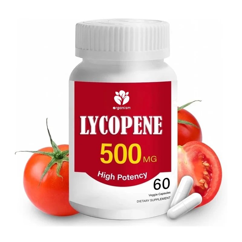 Licopeno 500MG, 5 en 1 | Apoya la salud de la piel, contiene aceite de semilla de calabaza, zinc y selenio. | Puro, sin OMG, 60 cápsulas