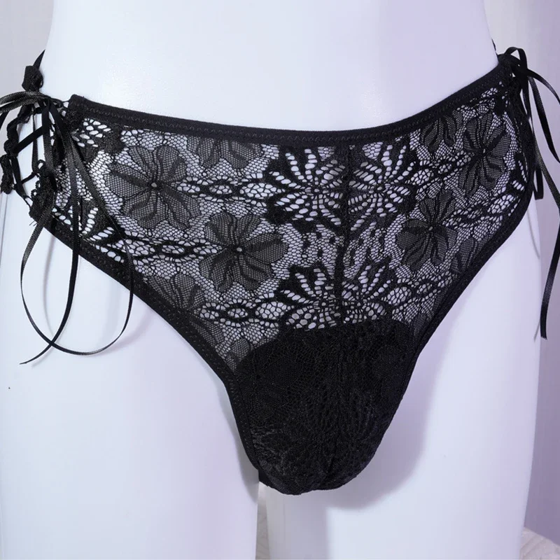 

Sissy Panties Adjustable Lace Camel Toe Panty Hiding Gaff Underwear Crossdresser Transgender CD Briefs Drag Queen Lingerie