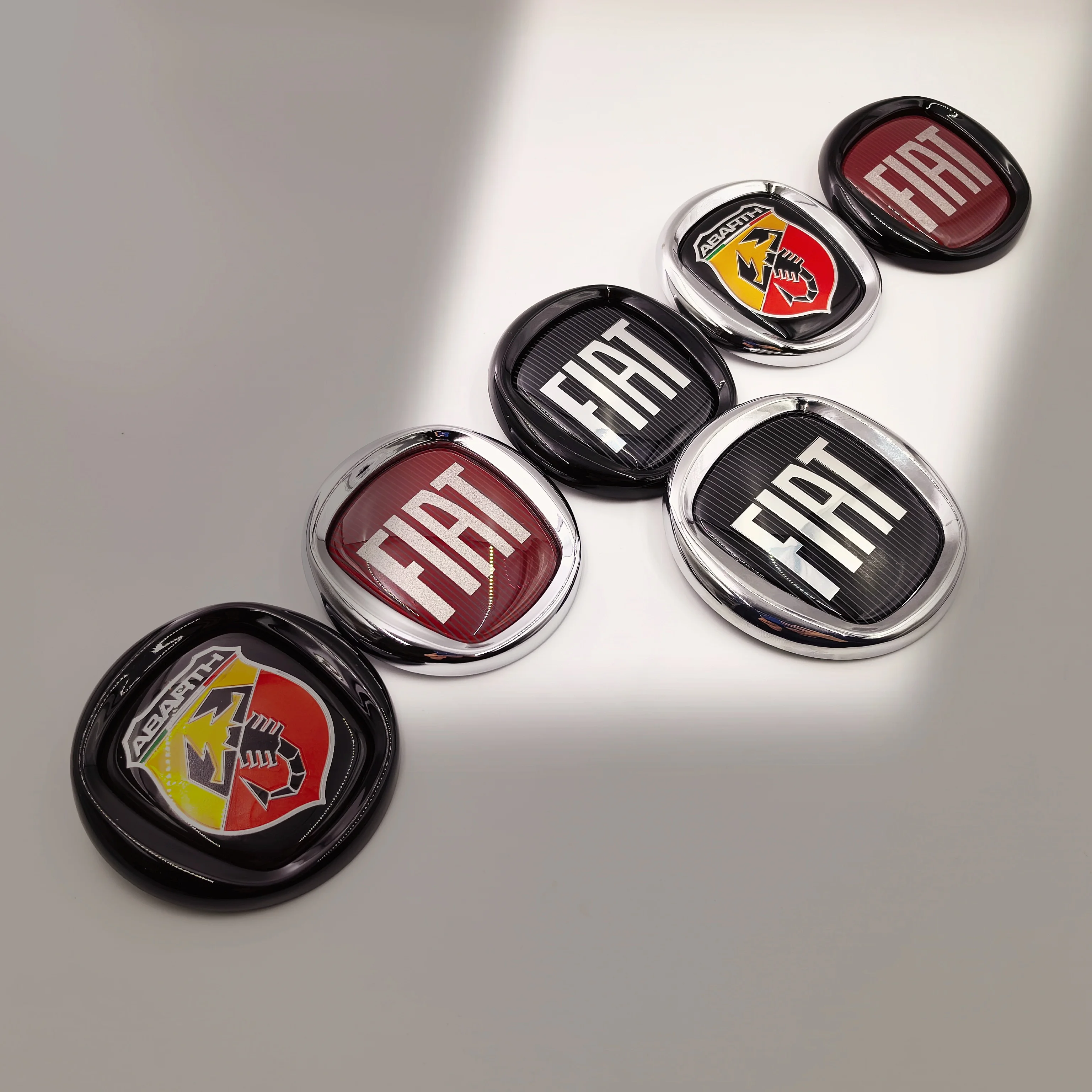 Fiat 500 Abarth 85/90/95/100/120MM Auto-Emblem-Aufkleber für Motorhaube & Kofferraum, Auto-Abzeichen für Motorhaube und Kofferraum – Detail 2