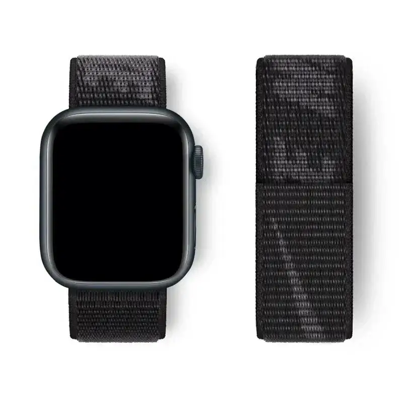 Nylon Loop For Apple watch Straps 44mm 40mm 41mm 45mm 42mm 46mm correa nike Bracelet iWatch Serie9 10 8 7 6 5 4 ultra2 band 49mm