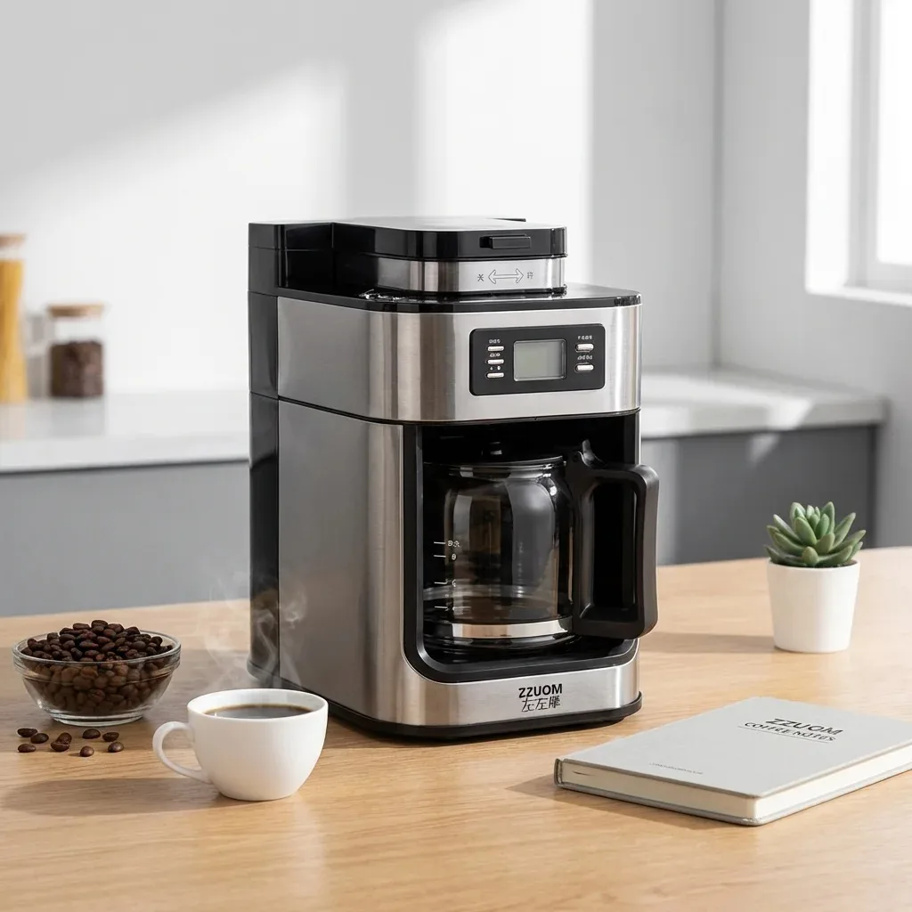 Fotografia 4: Máquina de Café DIVEDEER com Função de Moagem, Café Moído Instantâneo, Função de Preparo para Café Americano