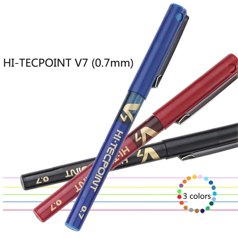 1pcs PILOT BXV7 Gel Pen Set 0.7mm Black Blue Red Gel Ink Pen Writing Ball Point Pen School Supplies Study Stationery