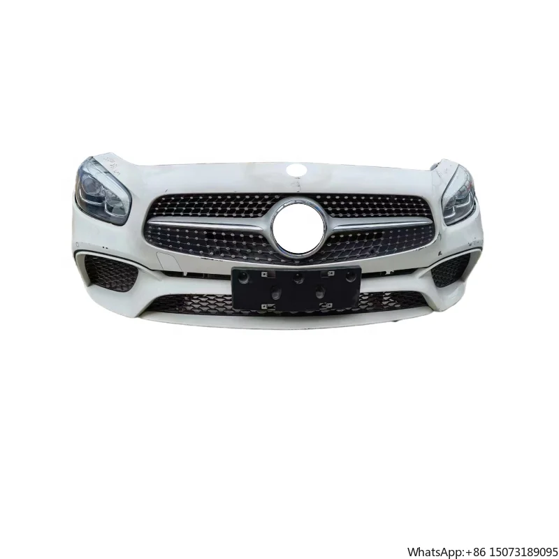 

Front Bumper Assembly for SL W231 Includes Radiator Headlights Hood Mudguard