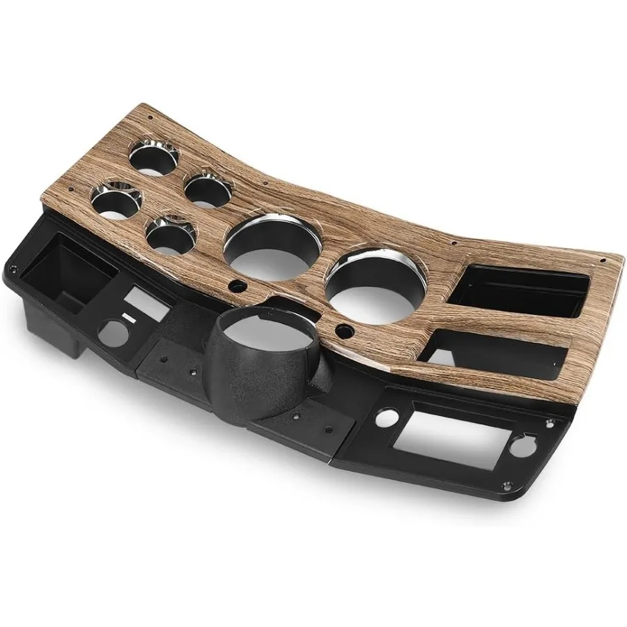 

G-PLUS Dash Bezel Gauge Cluster Cover W/o AC Compatible with 1975-1980 Chevy GMC Pickup Truck W/o AC Black Dashboard Interior T