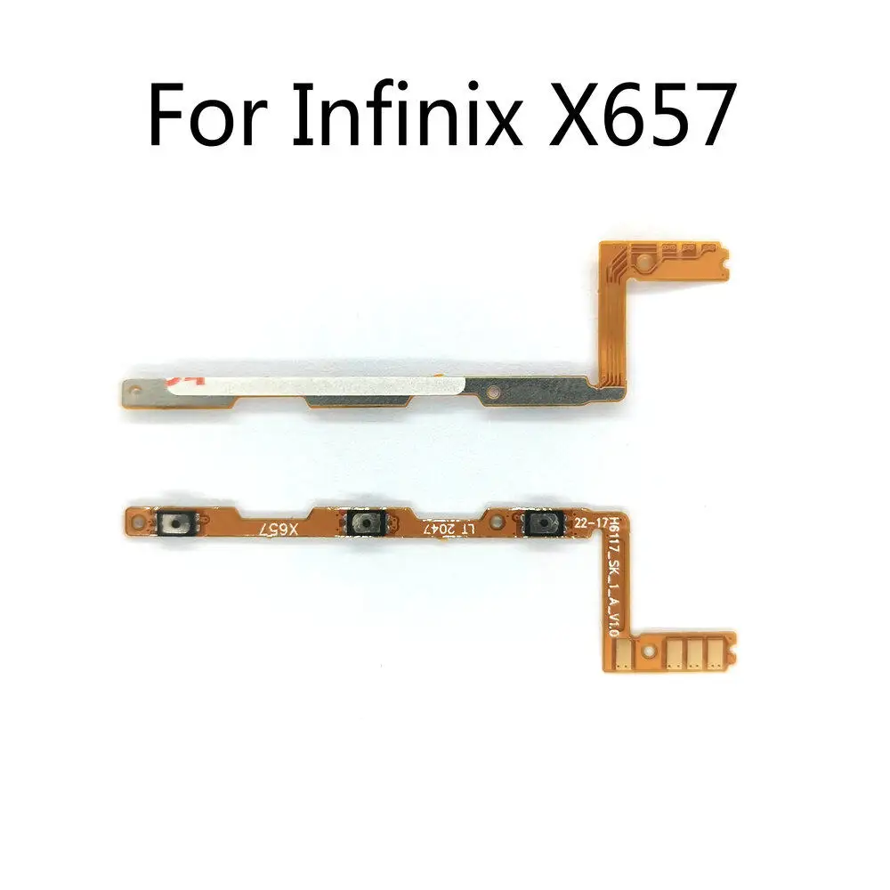For Infinix Smart 5 X657 X657B Power On Off Button Volume Buttons Switch Flex Cable Spare Parts