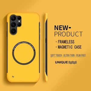 Casing Ponsel Tanpa Bingkai Magnetik PC Keras Ultra Tipis untuk Magsafe Samsung Galaxy S24 S23 S22 S21 S20 FE Plus Note20 Penutup Ultra Matte 12 penjualan terbaik samsung z flip4 - №