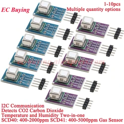 1Pc-10Pcs SCD40 SCD41 Gas Air Sensor Detect CO2 Carbon Dioxide Temperature and Humidity Two-in-one Module I2C II2 Communication