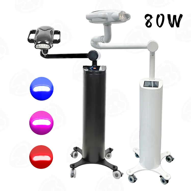 

Dental Mobile LED Cold Tooth Whitener Blue/Purple/Red Light Lamps Teeth Whitening Bleaching System