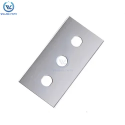 HSS 3-hole blade Plastic film paper cutting knife Security blade Machine cutting blade Waist hole blade Razor knife