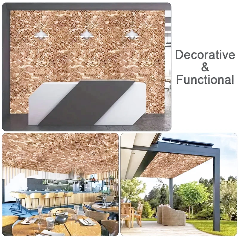 Anti-UV Sun Shelter Large Sunshade Sail 4mx4 5x5 6x6 7x7 8x8 10x10 Outdoor Yard Garden Balcony Camping Hunting Camouflage Net