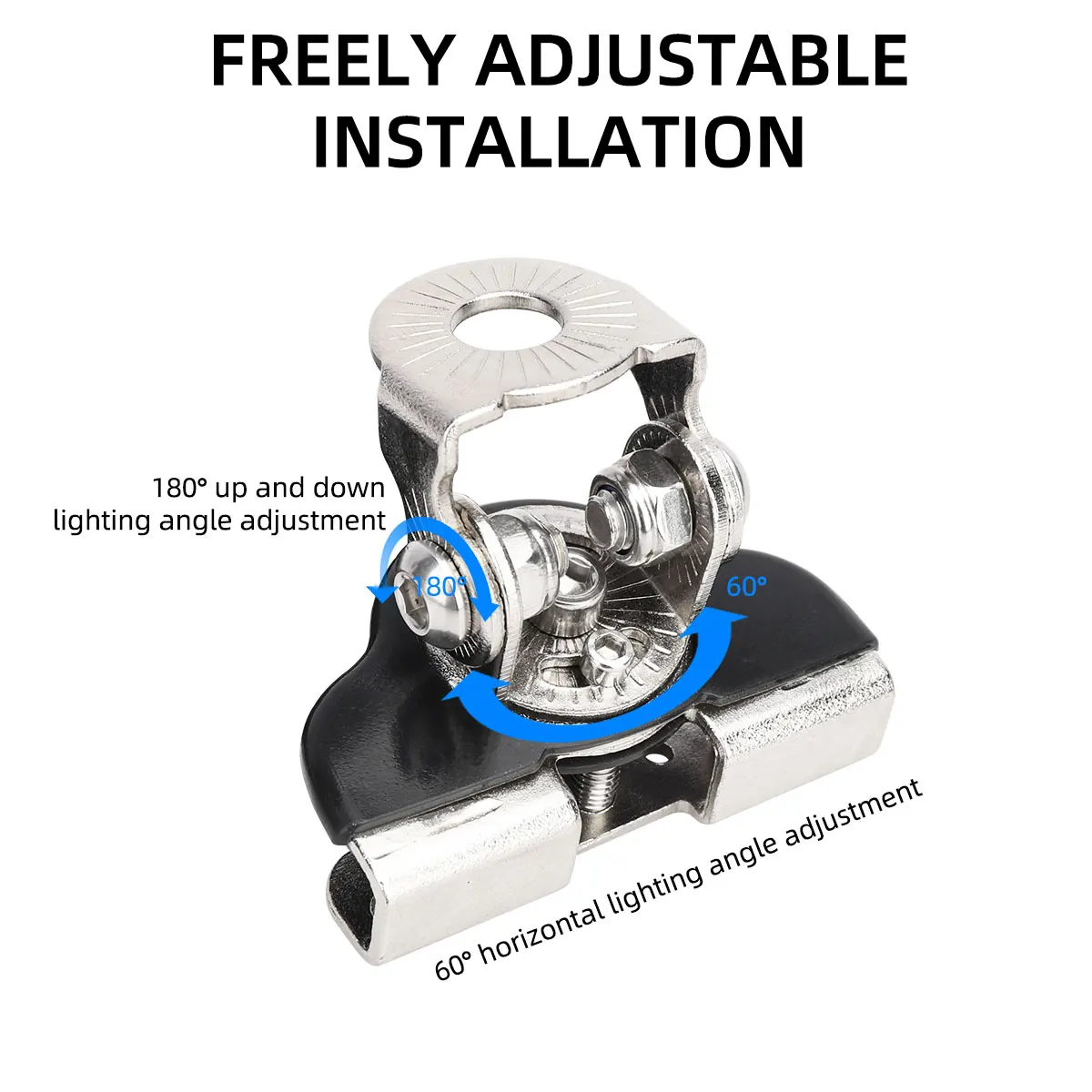 2pcs/set Car Mount Work Light Bracket Clamp Stainless Steel Pillar Hood Work Light Bar Holder Off Road 4x4 Accessories Universal