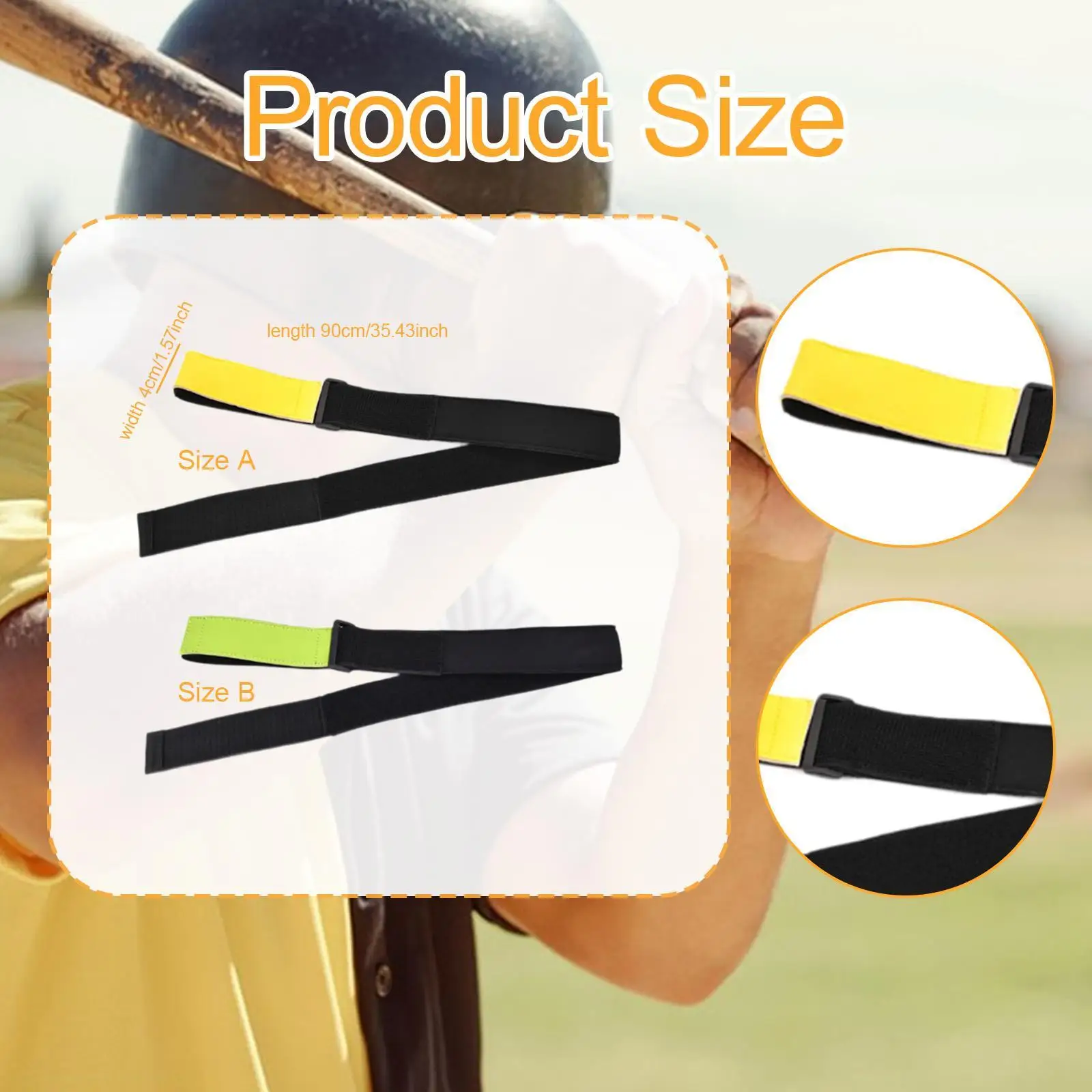 

Batting Posture Corrector Baseball Resistance Strap Swing Mechanics Alignment Band for Professional Baseball Training