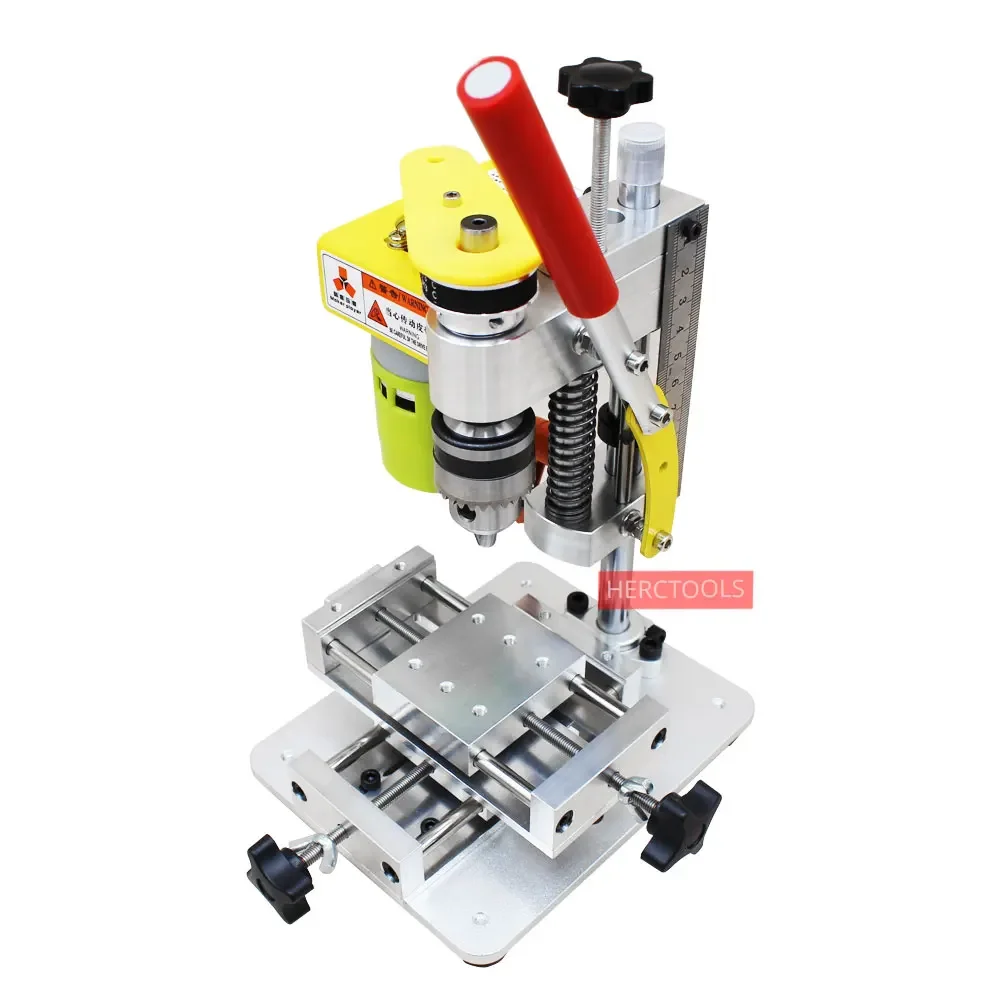 

Мини-прецизионная настольная дрель с раздвижным столом с ЧПУ, двигатель 775, патрон B12 для DIY, инструмент для рукоделия, поделки из дерева, изготовление ювелирных изделий