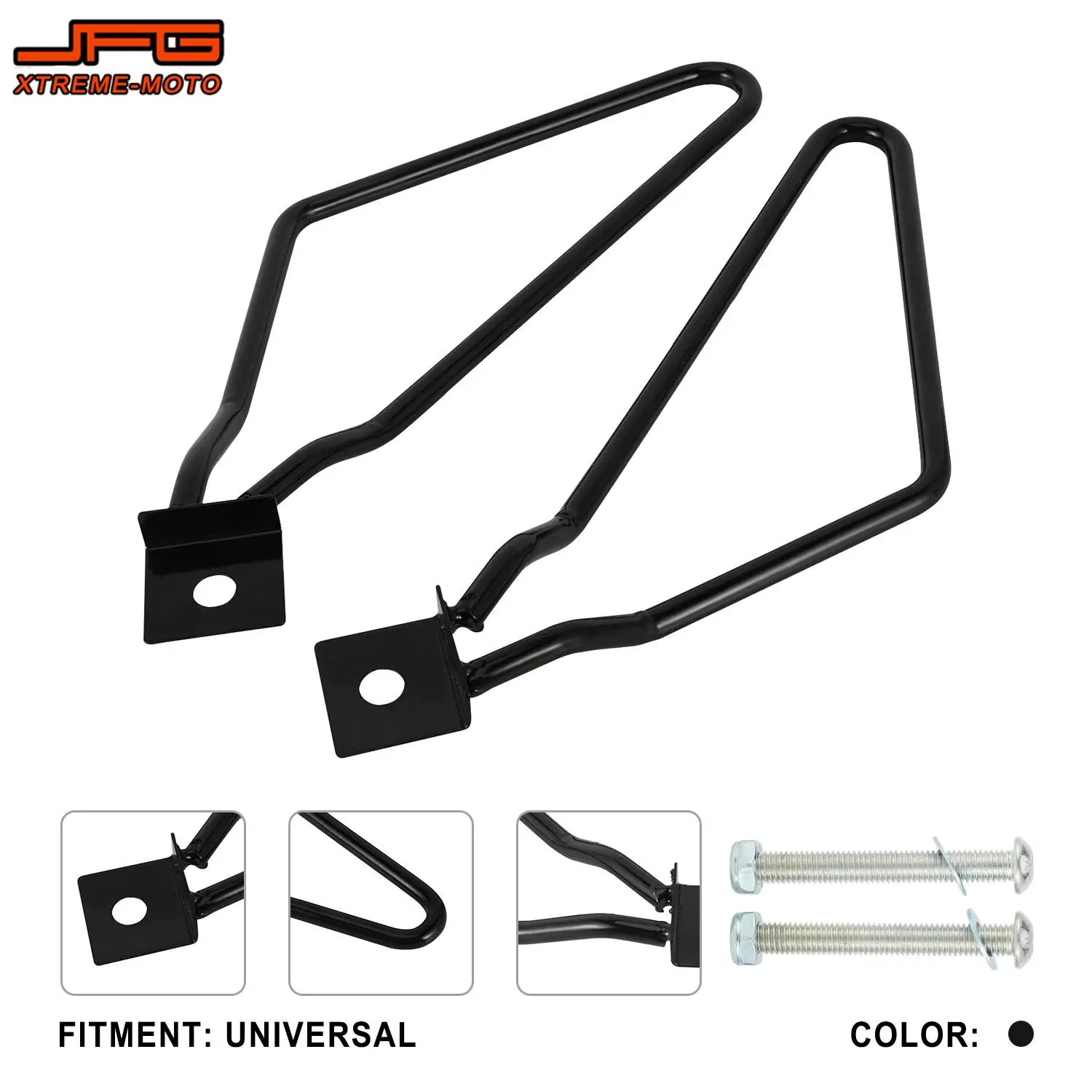 

Universal Motorcycle Saddle Bags Support Bars Mount Bracket iron Side Bag Brackets For KTM Honda Suzuki Kawasaki Dirt Bike Parts