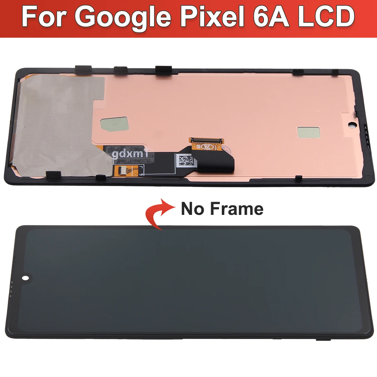 AMOLED For Google Pixel 6A LCD Display Touch Digitizer Screen For Google Pixel 6a Lcd with frame 6A Screen