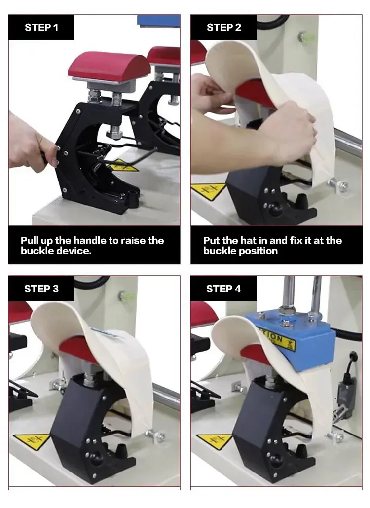 For Semi-automatic Pneumatic Duplex Thermal Transfer Cap Drilling Press Stamping Machine Electric 220V Flatbed Printer Automatic