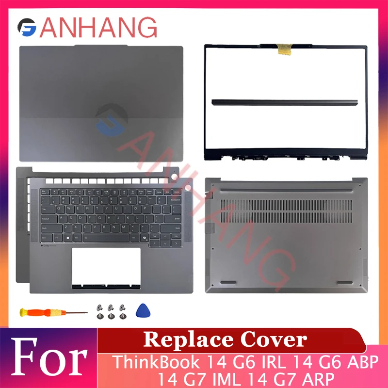 

New Laptop Case For ThinkBook 14 G6+ IRL ABP/ThinkBook 14 G7+ IML ARP LCD Back Cover/Front Bezel/Palmrest/Bottom Case/Hinges