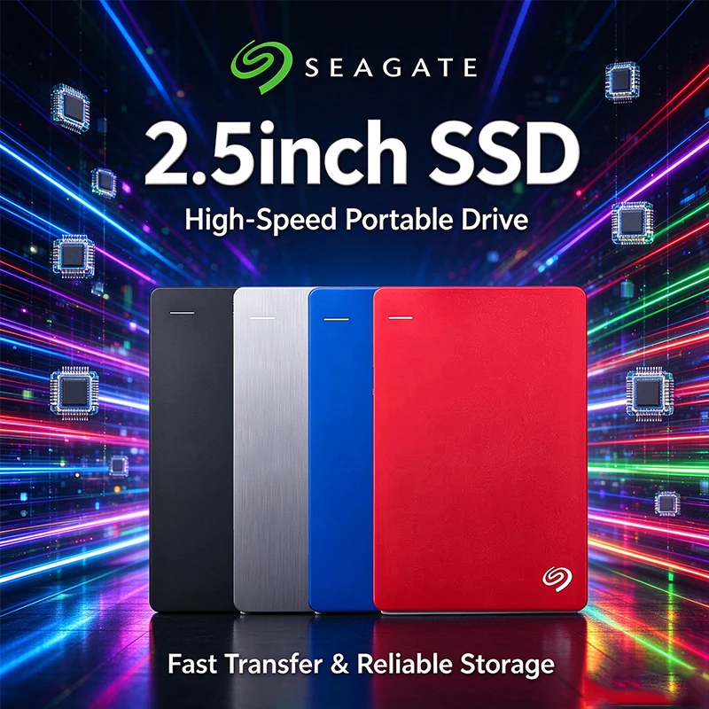 New For Seagate Portable Hard Drive SSD High-Speed Ruiyi/New Ruiyi/02A Models USB3.0 Compatible with Mac/PC Slim & Reliable