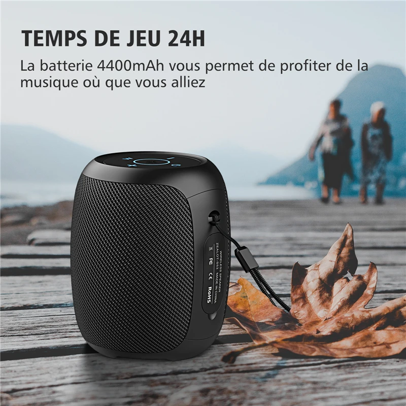 ALOT-Haut-parleur Bluetooth portable S53, 10 heures, 10W, son super fort, étanche IPX6, pour téléphone, carte TF, USB