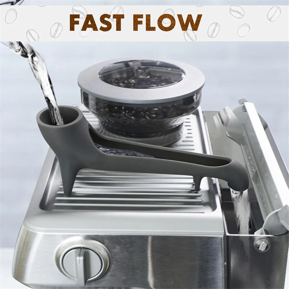 Água funil tanque para Breville Espresso Machine, café funil, acesso rápido