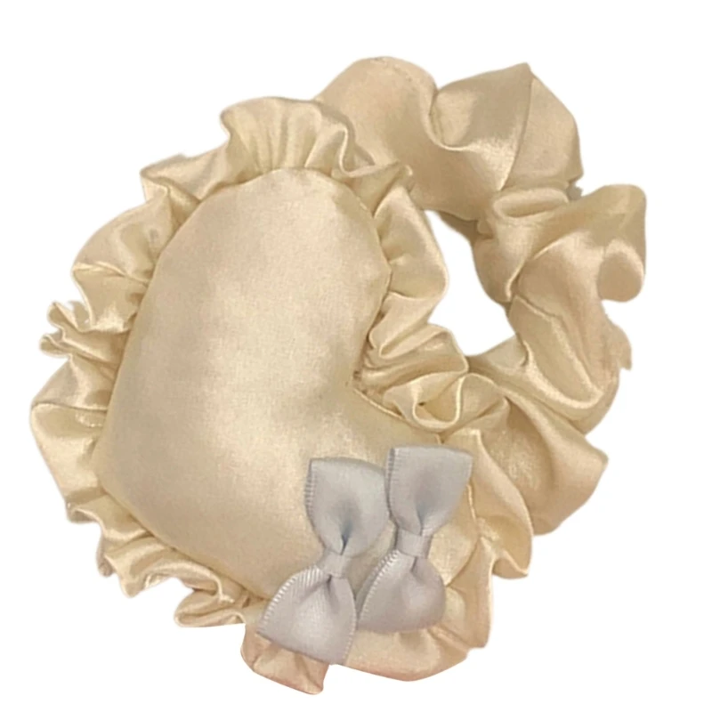 Woman Elastic Hair Tie Heart/Bowknot Hair Rope Not Hurt Hair Tie for Styling image 4