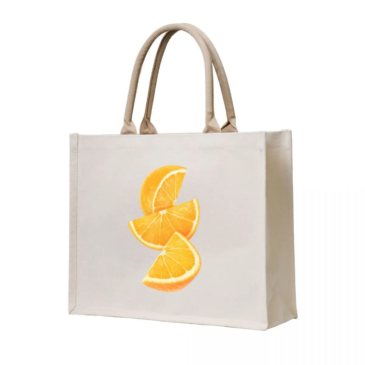 

Three slices of orange Tote Bag tote bags aesthetic large size bags reusable shopping bag