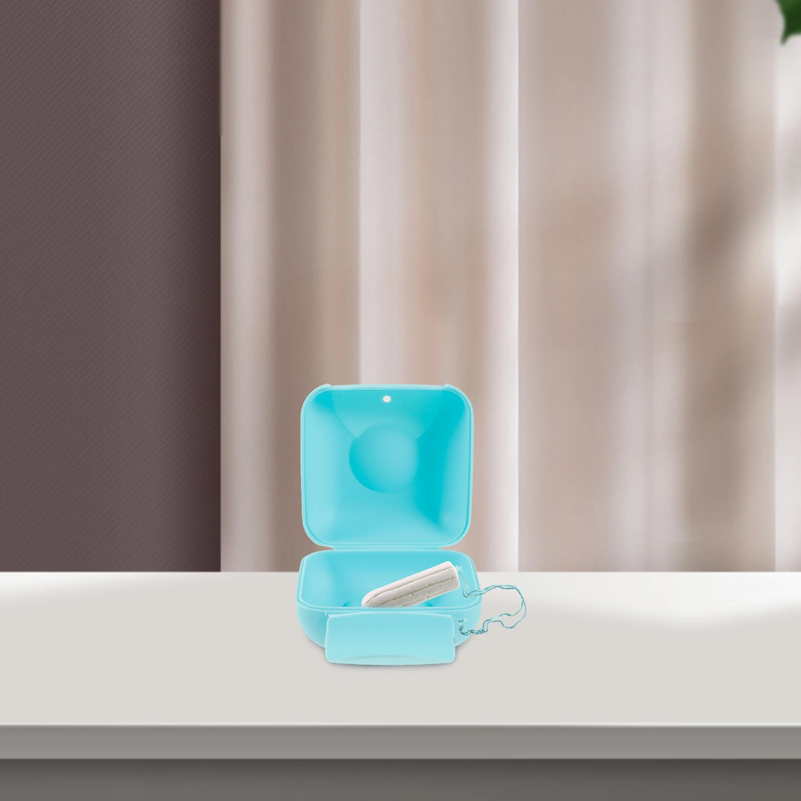 

Легкая коробка, портативный пластик для путешествий, офиса, многоразовый женский органайзер, гладкая поверхность, прочный надежный держатель контейнера