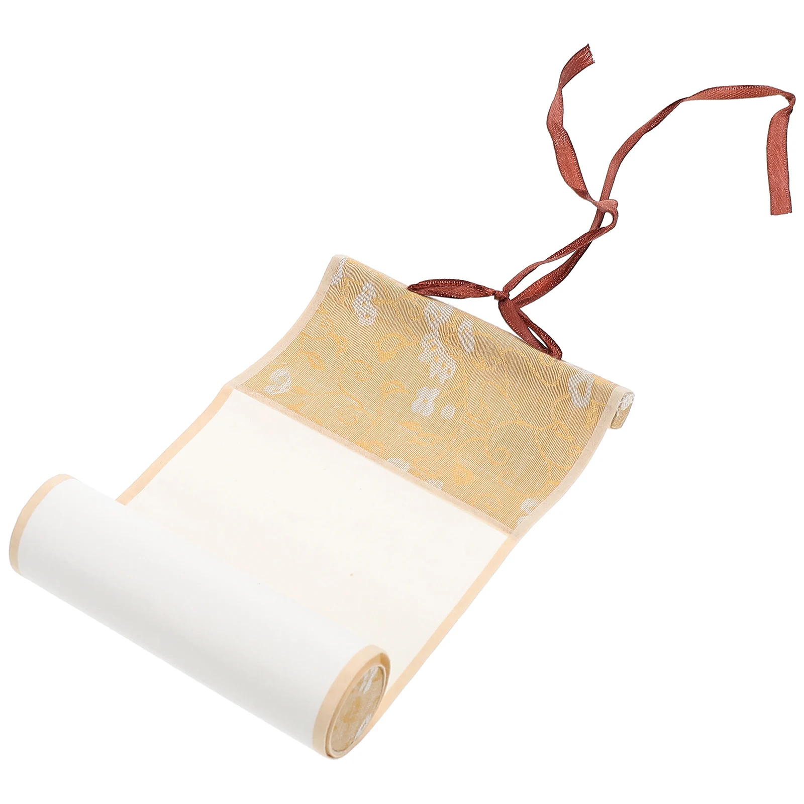 Blank Small Scroll Chinese Traditional Decor Calligraphy Hanging Decorations