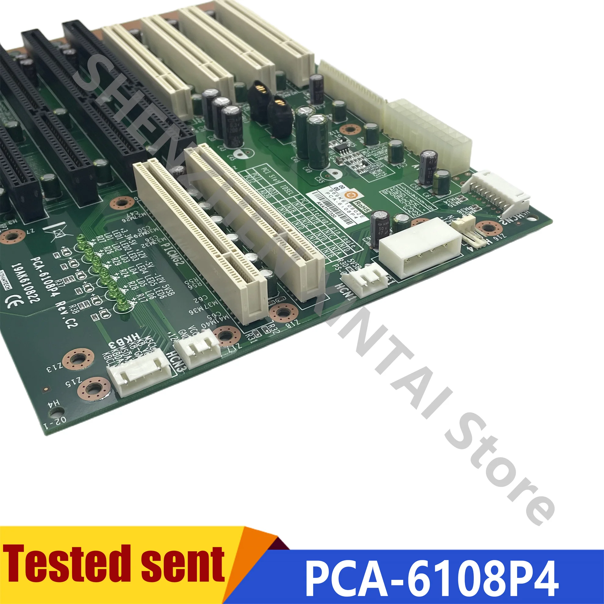 Test Werken Industriële Computer Backplane PCA-6108P4 Rev.C2 Industriële Machine Backplane Industriële Computer Moederbord