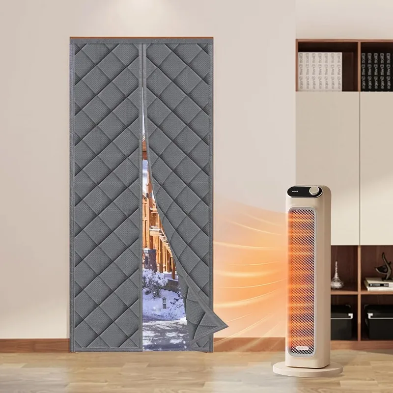 Magnetic Door Curtain, Thermal Insulation Curtain, Winter Insulation, Windproof and Cold Proof