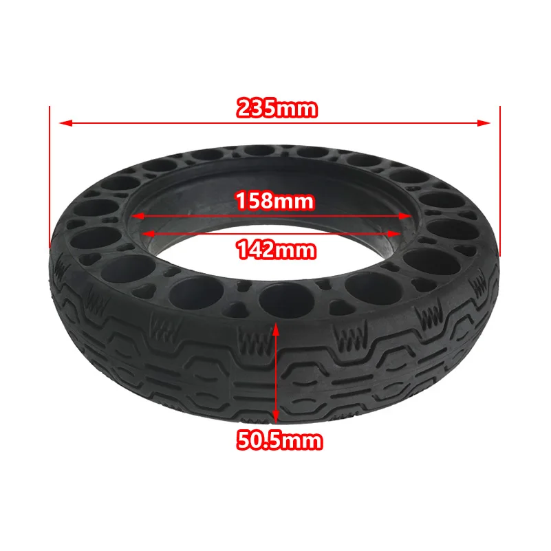 10x2.125 Solid Tyre Honeycomb Rubber Explosion-Proof Anti-Skid  Tire For No. 9 Electric Scooter G30MAX  Parts