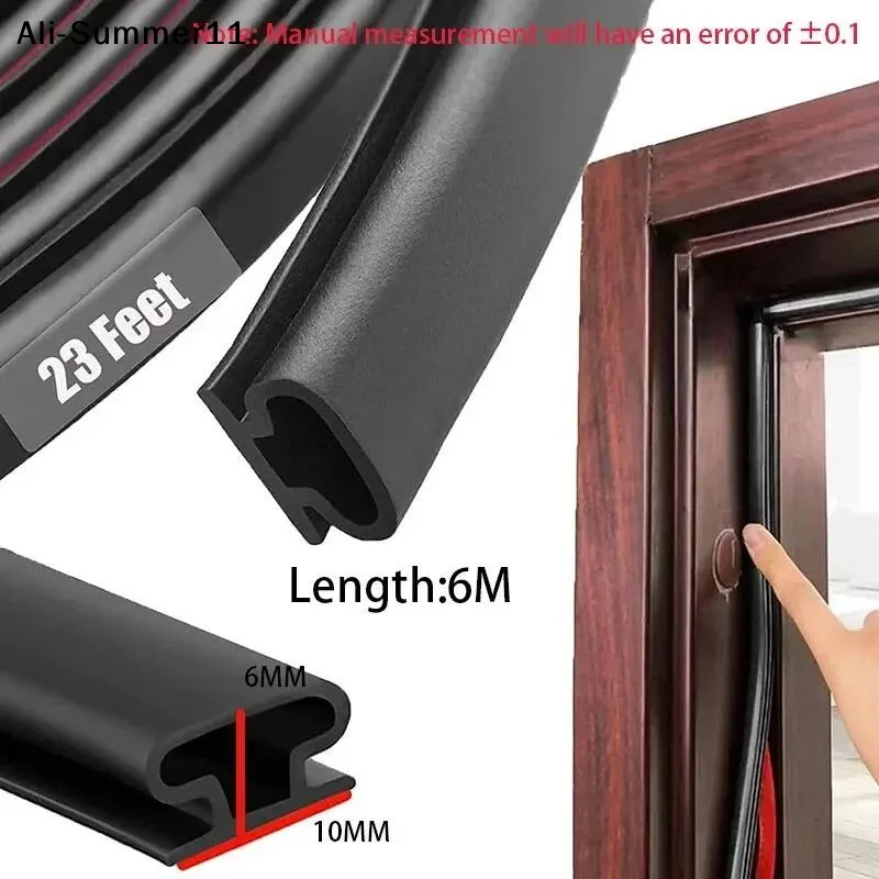 【Sa1】【AZ0】1 PcSecurity Door Access Door Window Sealing Strip TPE Weatherproof Anti-Collision Strip Sound Insulationself-Adhesive