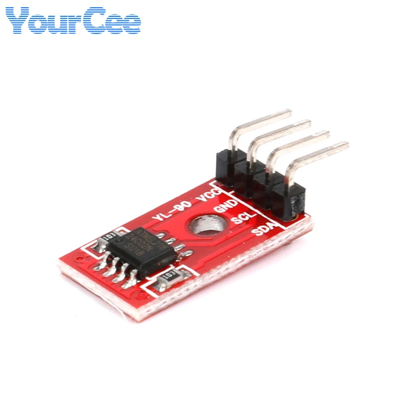 AT24C02 modulo di archiviazione EEPROM interfaccia I2C IIC YL-90 accessori per auto intelligenti con cavo DuPont Line 4P 20CM