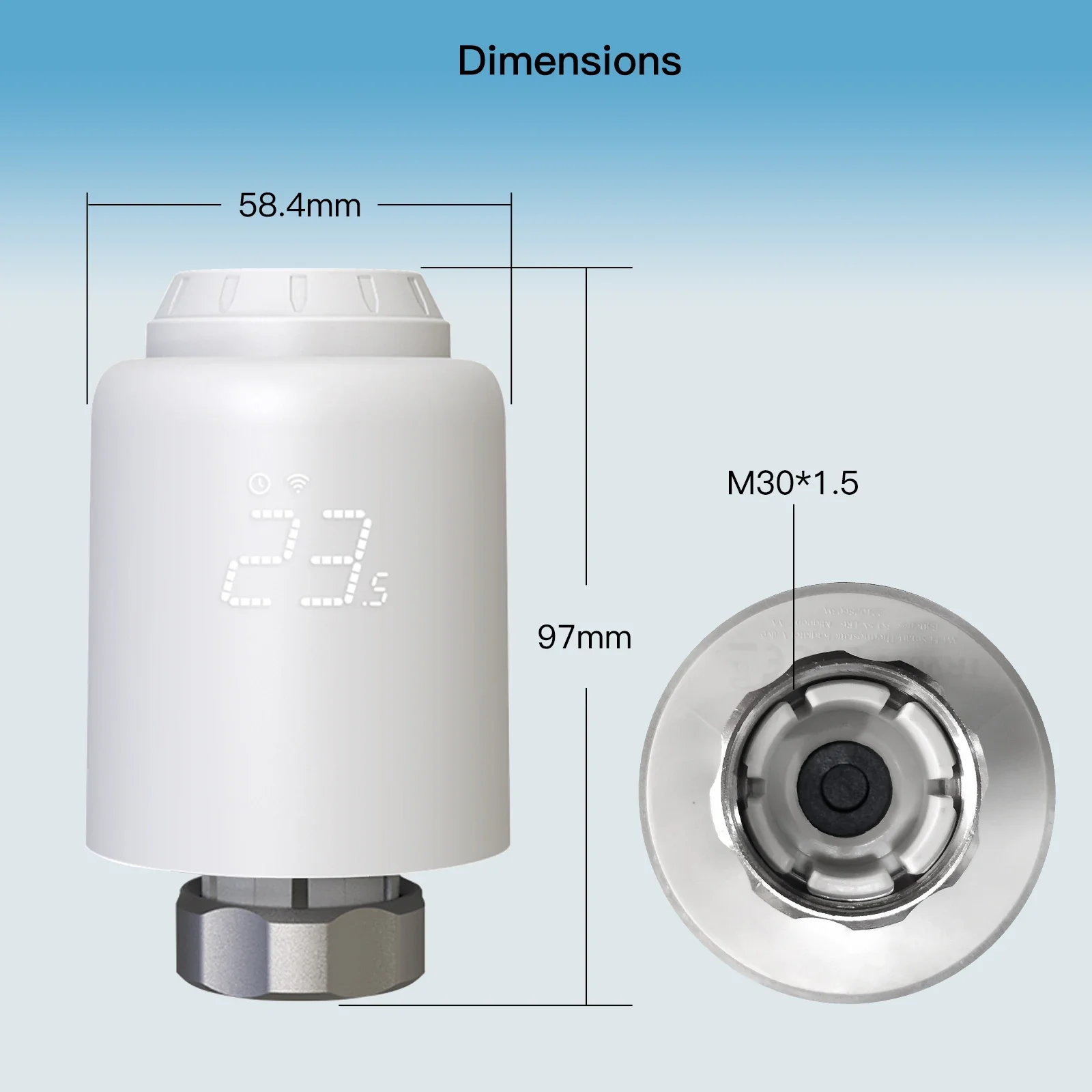 Actionneur de Valve de radiateur thermostatique Tuya Smart WiFi, contrôleur de température de chauffage à distance, commande vocale Alexa Google Home