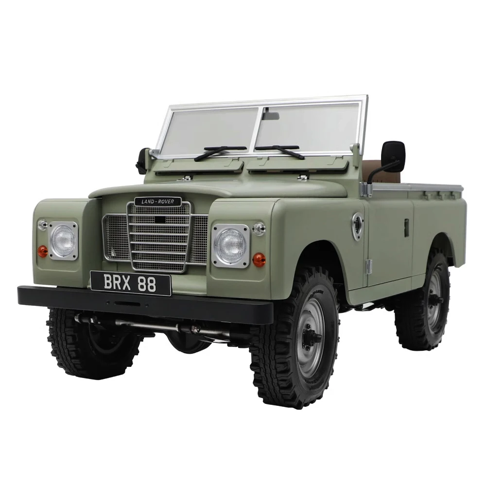 Boom Racing 1/10 4WD RCSimulation Retro Climbing Car Land Rover Series SIII 88 Wheelbase Pickup KIT Collection  Adult kids Toys