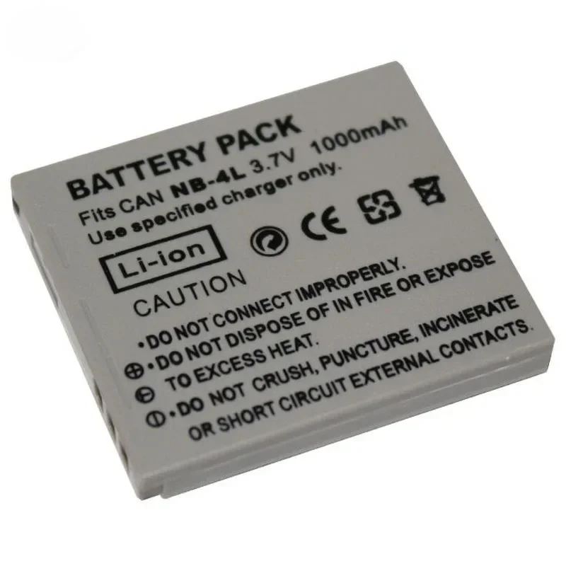 1000mAh NB-4L NB4L Camera Battery +AC Charger for Canon IXUS 30 40 50 55 60 65 80 100 I20 110 115 120 130 IS 117 220 225 230 255